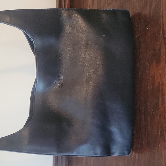 Vintage Gucci Black Leather Shoulder Bag - Picture 3 of 14
